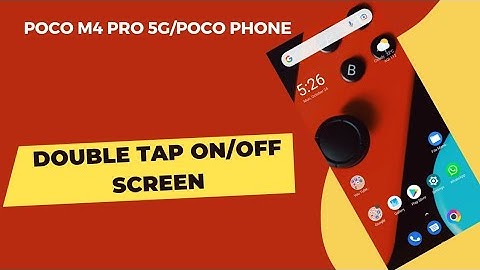 Poco m4 pro 4G,5G double tap on/off screen / poco Phone Double tap to Lock screen and Wake screen