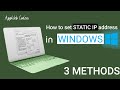 HOW TO SET IP ADDRESS IN WINDOWS 10 || STATIC IP ADDRESS