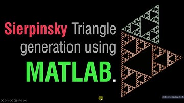 Sierpinski triangle generation using MATLAB