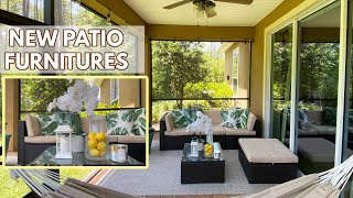 NEW PATIO FURNITURE | BUDGET FRIENDLY | EASY TO INSTALL, STURDY &amp; COMFORTABLE