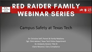 Campus Safety at Texas Tech Summer 2025