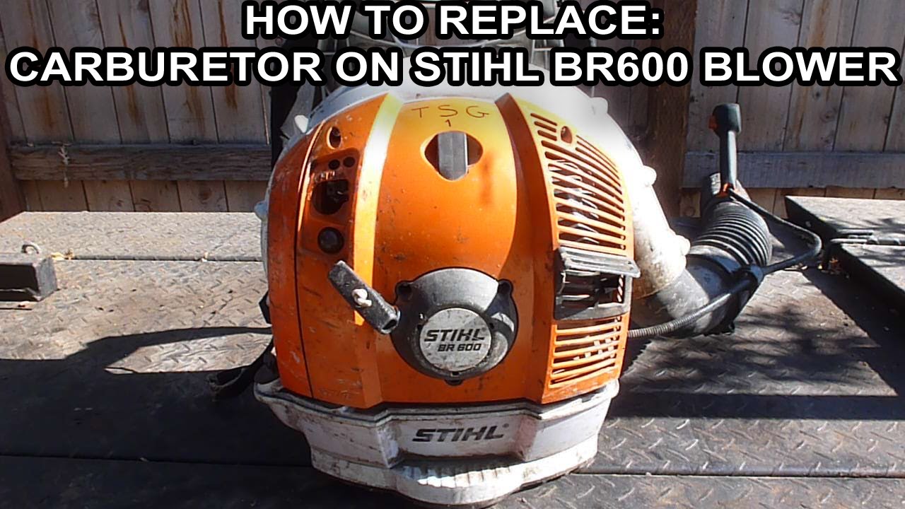 How To Replace The Carburetor On A Stihl BR600 Blower - YouTube