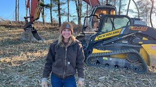 Teaching My Girlfriend How to Clear Trees On Our Farm!