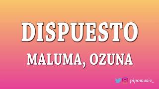 Dispuesto - Maluma ft Ozuna [Letra]