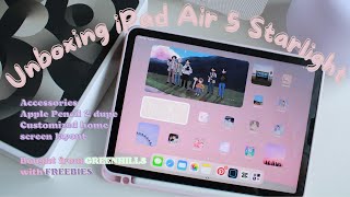 Unboxing iPad Air 5 (Starlight  256 gb) bought from Greenhills + Accessories + story time | PH