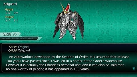 Ally Xelguard (Iori) All Attacks (Original), Super Robot Wars X.