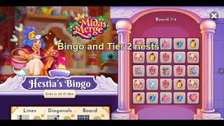 Midas Merge Bingo and Tier 2 nests News