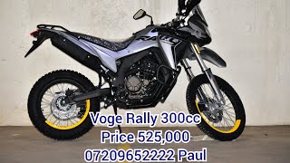 FULL REVIEW OF VOGUE RALLY 300CC IN KENYA. CALL 0720965222 PAUL FOR MORE INFO & PURCHASE. VOGE 300.