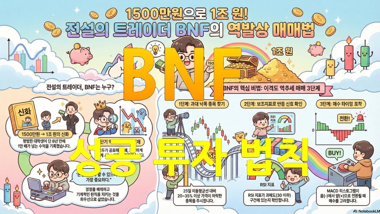 ⁣일본의 전설적 투자가 BNF: 4천억 만든 실전 매매 핵심 전략