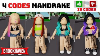 MELHORES IDs DE ROUPA MANDRAKE NO BROOKHAVEN 