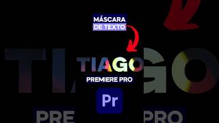 Cómo hacer TEXT MASKING en Premiere Pro | MUY FÁCIL #shorts #videoediting #aftereffects