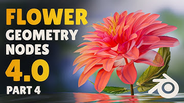 Create a Beautiful Flower in Blender 4.0 (Geometry Nodes | Part 4)