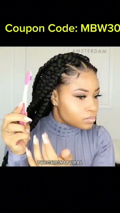  🤩Easy DIY Jumbo Box Braids｜Tutorial How To Do Jumbo Knotless Goddess ...