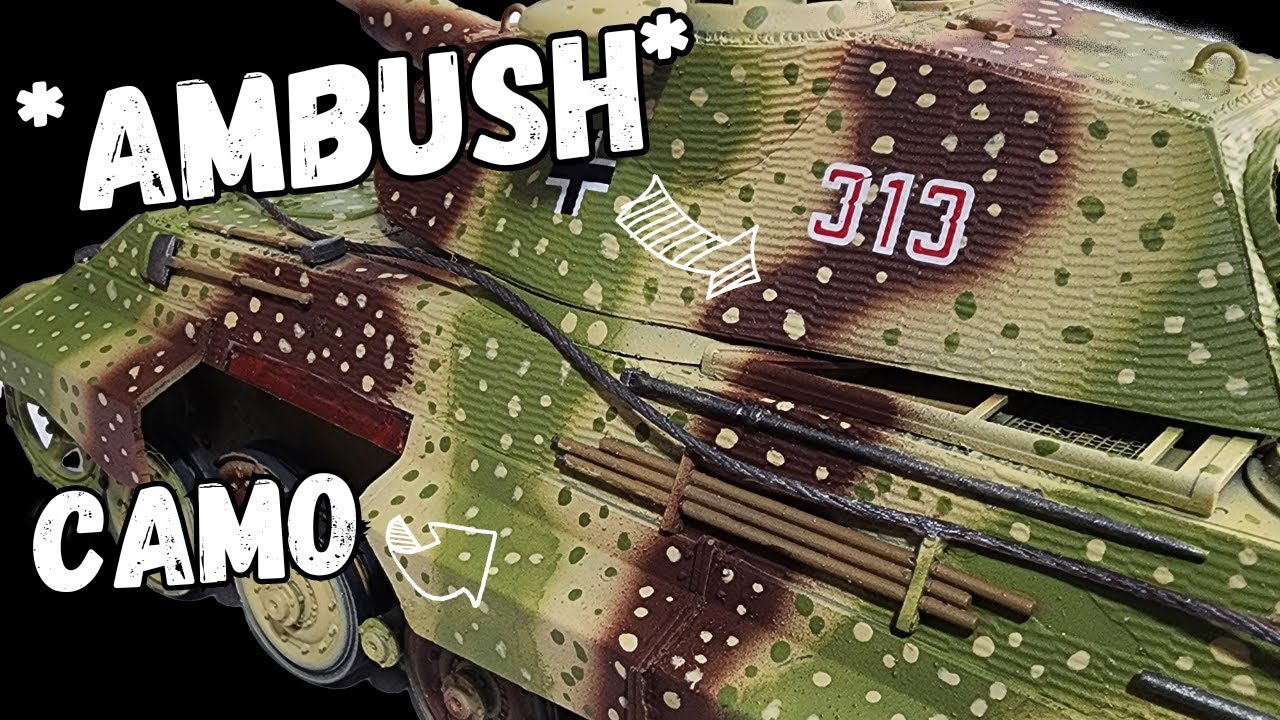 AMBUSH CAMO! Let's paint a WW2 German Camouflage on the