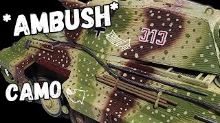 AMBUSH CAMO! Let's paint a WW2 German Camouflage on the Tamiya King Tiger.