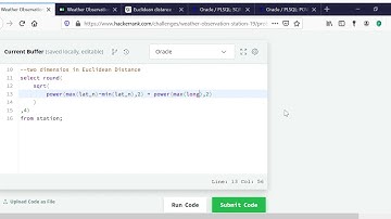 Weather Observation Station 19   HackerRank SQL