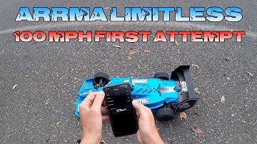 Arrma Limitless: My first official attempt to 100 Mph