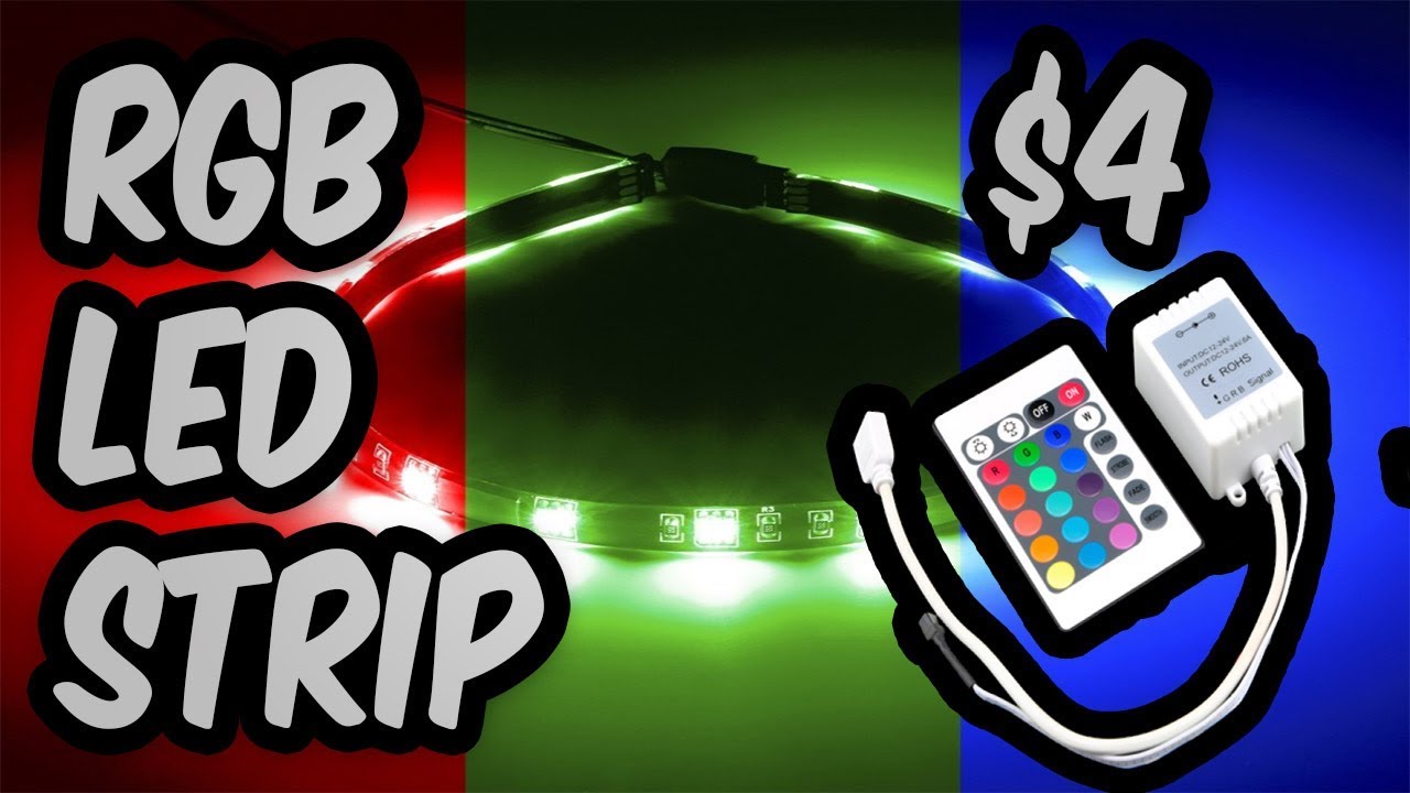 Cheap RGB LED Strip Review - The $4 Led Strip for a Gaming PC - YouTube
