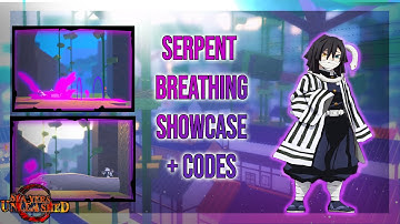 (Slayer Unleash) Serpent/Snake Breathing Showcase + NEW CODES | Roblox