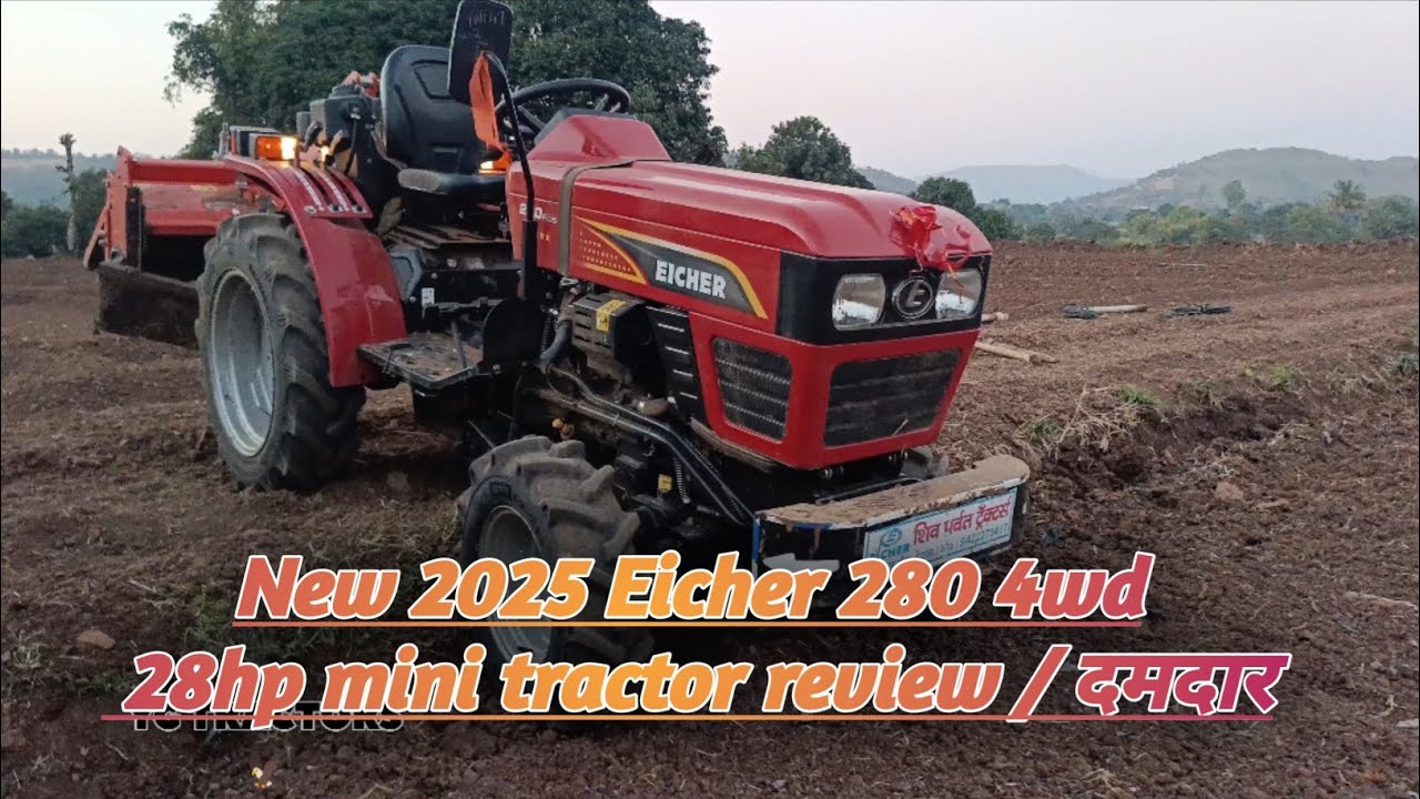 New 2025 Eicher 280 4wd 28hp minitractor review 