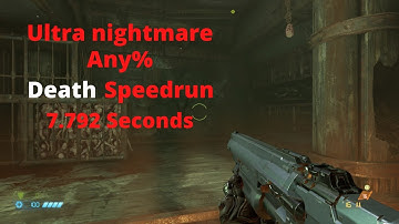 Doom Eternal any% ultra nightmare fastest death speedrun (World record)