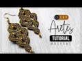 Aros Verdes » 🌟 tutorial | como hacer aretes de hilo | diy ● Macrame #191