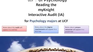 myKnight Audit for Psychology majors