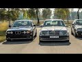 BMW M5 E34 против Mercedes Е500 w124, яростная схватка - Alpina B10 Biturbo, AMG Hammer, E60 AMG!