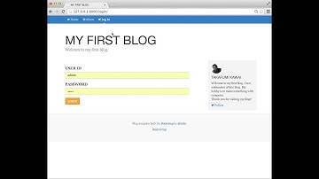 First simple Blog with django