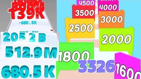 9 Minutes Satisfying Additional Numbers Game - Merge Numbers Run Vs Number Shooting Run || All Level