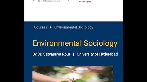 Environmental Sociology - Course Introduction Video