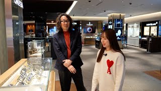 A Japanese woman enters a watch store with zero knowledge.