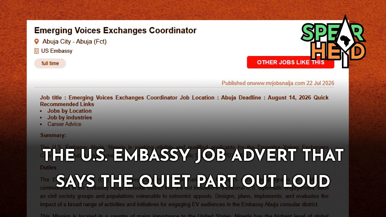 The U.S. Embassy Job Advert That Says the Quiet Part Out Loud