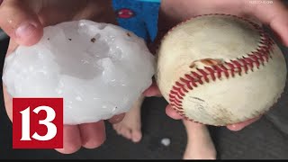 Dealing with hail damage after storm