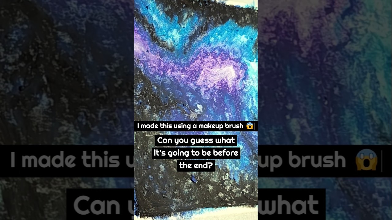 Painting using a $1 makeup blender 😱! #art #artshorts #shorts #artprocess