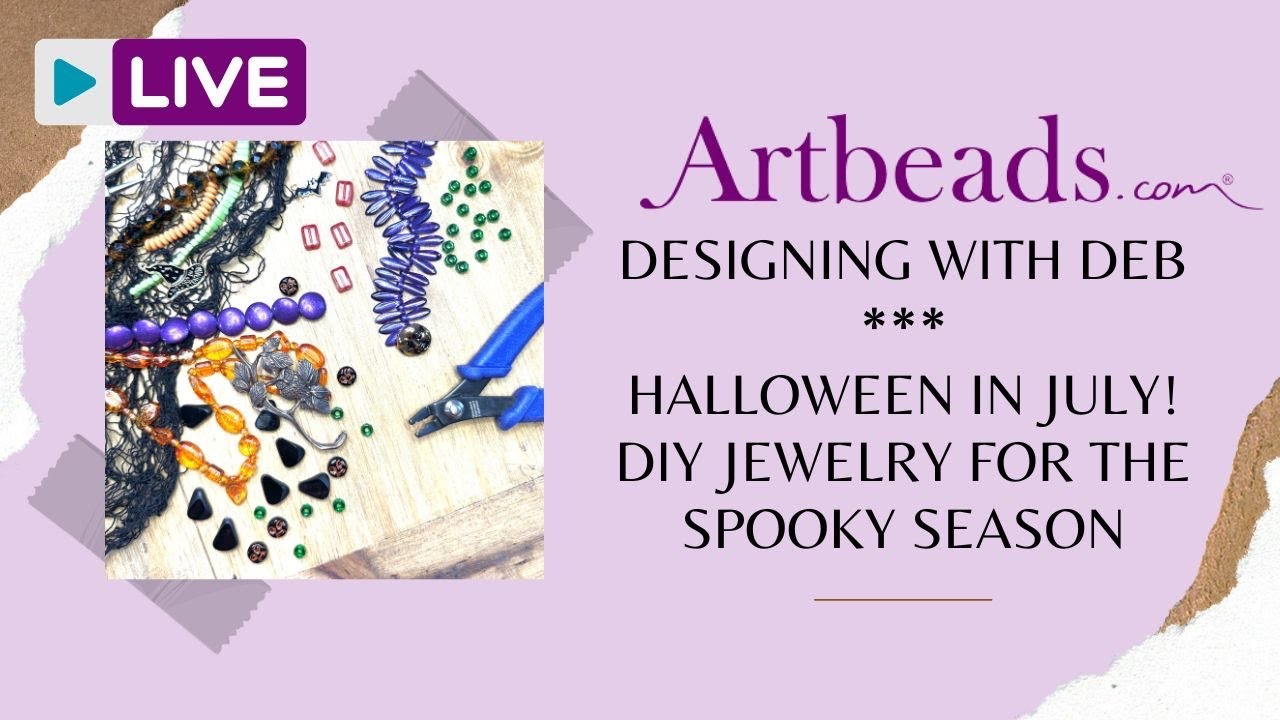 Deb Ruff Youtube Designing with Deb - Halloween in July! DIY Jewelry for the Spooky ...