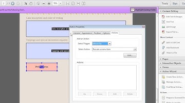 Acrobat XI Tutorial Creating a Print Button
