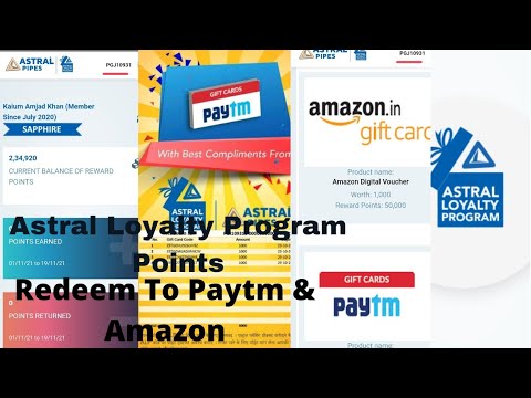 Astral Loyalty Program Points Redeem Kaise Kare | Astral Loyalty Program Points Redeem Paytm Amazon