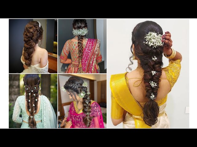 Trending – Thick Floral Braids For Mehndi & Haldis | Bridal braids, Bridal  hair decorations, Indian bridal hairstyles