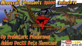 Op Prehistoric Pindorama Addon Dec22 Beta Showcase 4K60FPS Minecraft Bedrock PE Dinosaurs Ep600