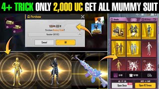 4+ Trick Only 2,000 Uc Get All Mummy Suit & Mummy M416 Skin | Mummy Suit Crate Opening Trick  screenshot 2