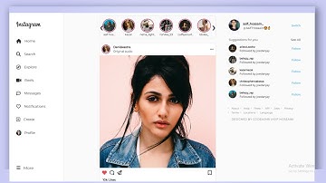 ASMR Programming - Instagram Website Using HTML & CSS | No Talking