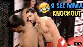 9 Second MMA Knockout Funniest Sport Fail Ever!!!  Triggered insaan