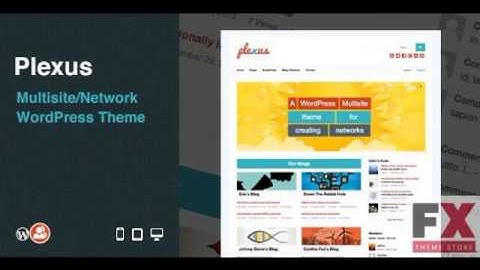 Preview Plexus: Multisite/Network WordPress Theme