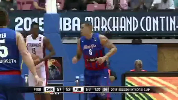 Ramon Clemente vs Canada for the 2015 FIBA Marchand Continental Cup Championship