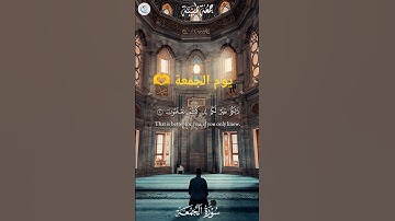 تلاوة الشيخ ماهر المعيقلي يا ايها الذين امنوا اذا نودي للصلاه من يوم الجمعه ❤️🤲🏻