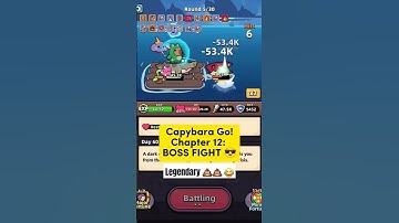 Capybara Go! Chapter 12 Boss Fight 💩😎☠️#capybarago #mobilegame #gameplay