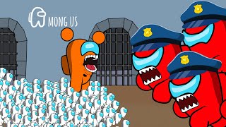 9999 Among Us Escape Prison - Evolution of the Monster | Funny Animation