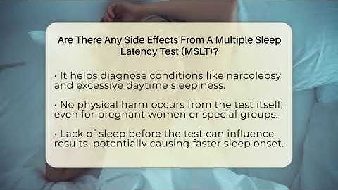 Are There Any Side Effects From A Multiple Sleep Latency Test (MSLT)? - Sleep Apnea Support Network