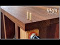 bamboo nails made of cooking sticks of 1$ shop are useful / LP record cabinet / woodworking